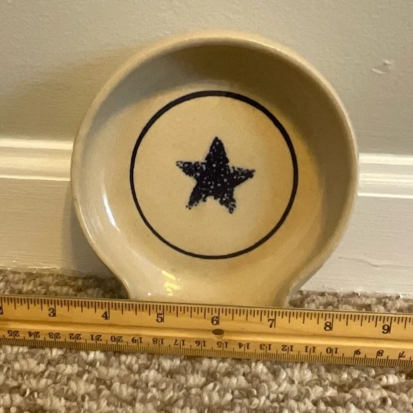 Vintage At Home American Marshall Pottery Spoon Rest - Picture 6 of 16